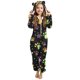 thumbnail image 1 of Mono de niña de manga larga con capucha y manga larga, pijama informal de invierno cálido, ropa de dormir para niña, mono de poliéster, 1 of 5