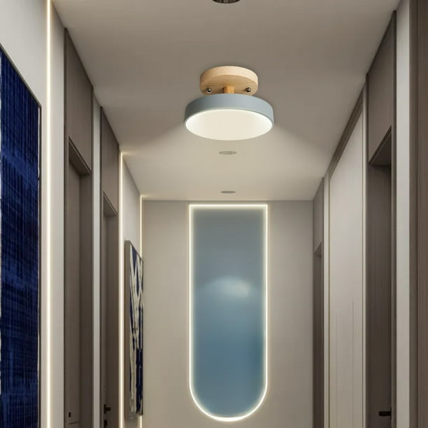 Luces de pasillo personalizadas de la luz del corredor del pasillo, accesorios de iluminación de balcones de madera, luces de corredor de luz neutra del pasillo creativo de personalidad nórdica de tro