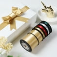 thumbnail image 2 of Nvzi gift, flowers, gift box decoration gift packaging bow ribbon, double-sided woven tape (1 * 500cm, red), 2 of 4