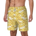 thumbnail image 2 of Uemuo Baby Chicks Pattern Mens Swim Trunks Quick Dry Board Shorts with Mesh Lining, Stretch Beach Shorts Quick Dry No-Chafing Board Shorts-Large, 2 of 9
