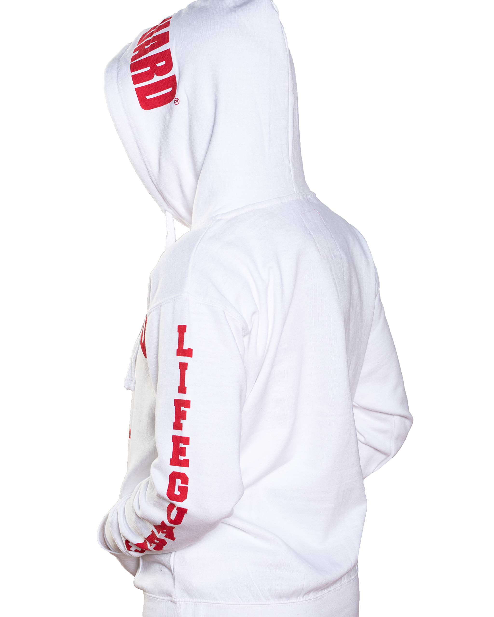 LIFEGUARD Officially Licensed Ladies California Hoodie Sweatshirt Apparel  for Women, Teens and Girls (Medium, White)