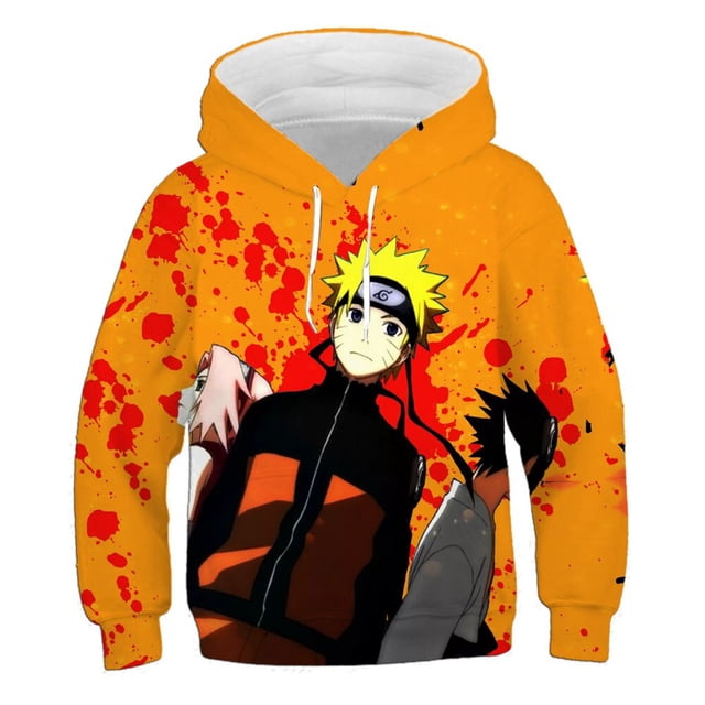 Niños Naruto Hoodie Teenager Boys 2022 nueva moda Hoodie otoño Casual Sudadera con capucha para 4-14 años 2023 New160 heqiyong CONDUJO
