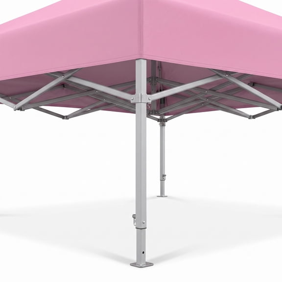 Biotree 10 x 10 FT Outdoor Pop Up Canopy Tent, Instant Sun Shade Gazebo with Adjustable Height, Carrying Bag, Stakes and Wind Ropes for Party Camping Picnic, Pink