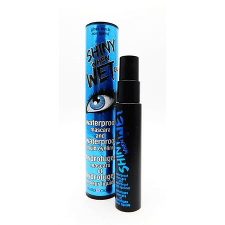 Hard Candy Shiny When Wet Duo 436 Gloss Black: Waterproof Mascara .44 Oz., Waterproof Liquid Eyeliner .05 Fl