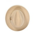 thumbnail image 4 of Montique Beige Lightfelt 2 1/2 Inch Wide Brim Wool Felt Pinch Hat H-60, 4 of 5