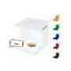 thumbnail image 2 of PULUZ Mini LED Photography Shadowless Light Lamp Panel Pad + Studio Shooting Tent Box, Acrylic Material, 20cm x 20cm Effective Area, 2 of 5