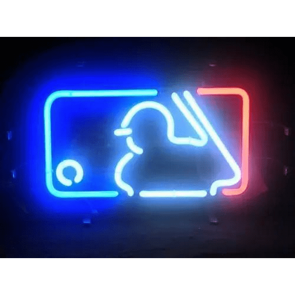 Queen Sense 17"x14" Baseball Player Neon Sign Man Cave Pub Bar Wall Decor Artwork Handmade Neon Light 117BPV2