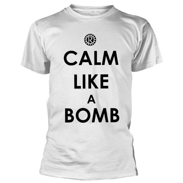 Rage Against the Machine - Camiseta Calm Like A Bomb para Adultos Unisex (Blanco)