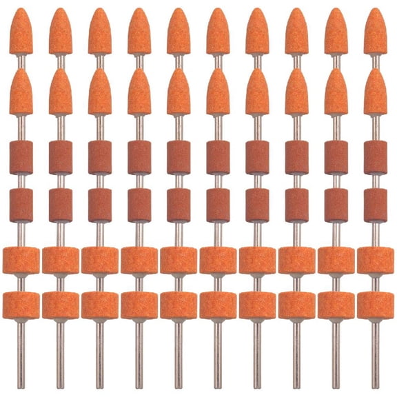 60Pcs Grinding Stone Set 1/8"Shank,Sanding Drill Bit for Rotary Tools 3Sizes