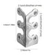 thumbnail image 5 of Protector Esquina Metal Vintage Rodapié Hierro (plateado) 6 Uds., 5 of 5