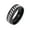 Black Silver, variant on Ring for Men Women Stainless Steel Ring Band Finger Jewelry Black Silver Size 9