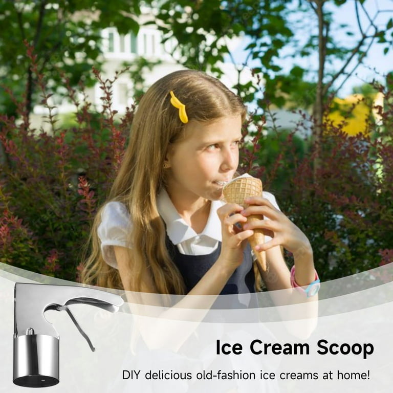 2 Pcs Ice Cream Scoop Big Volume Scoop Cylindrical Ice Cream Scoop