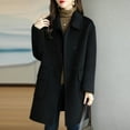thumbnail image 2 of Cotton woolen coat for women - new thickened medium-length woolen coat, 2 of 7