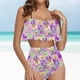 thumbnail image 2 of Traje de Baño para las Mujeres Traje de Baño Dividido de Eslinga, Trajes de Baño de Torso Largo para las Mujeres, 2 of 5