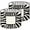 Color 2, variant on Lamp Shades Set of 2 Zebra Print Contemporary Black White Stripes Rectangular 13" x 13" x 10" Lampshade for Table Lamps Floor Lamps Lamp Shade Replacement Easy Assembly Required