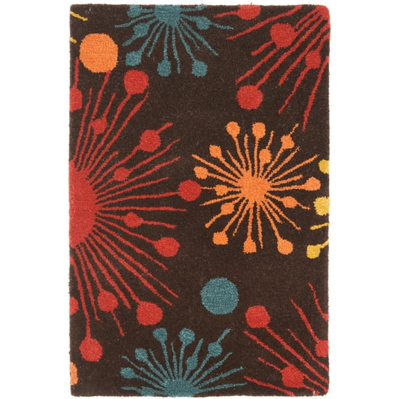 SAFAVIEH Soho Danielle Geometric Area Rug, Brown/Multi, 2' x 3'