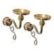 thumbnail image 5 of Elegante portavelas de pared de hierro, juego de candelabros de estilo vintage Oro, 5 of 9