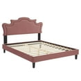 thumbnail image 2 of Modway Neena Performance Velvet Full Bed in Dusty Rose, 2 of 9