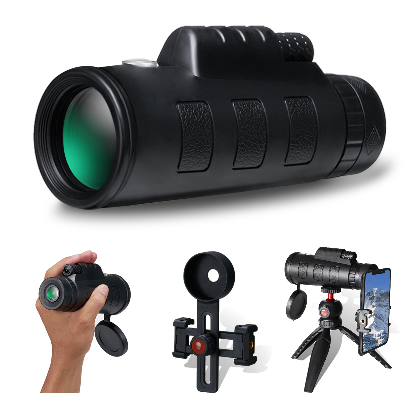 AMITHER Monocular Telescope 40x60, High Definition Monoculars for Bird