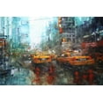 thumbnail image 2 of Lague, Mark 24x17 White Modern Wood Framed Museum Art Print Titled - Times Square Reflections, 2 of 4