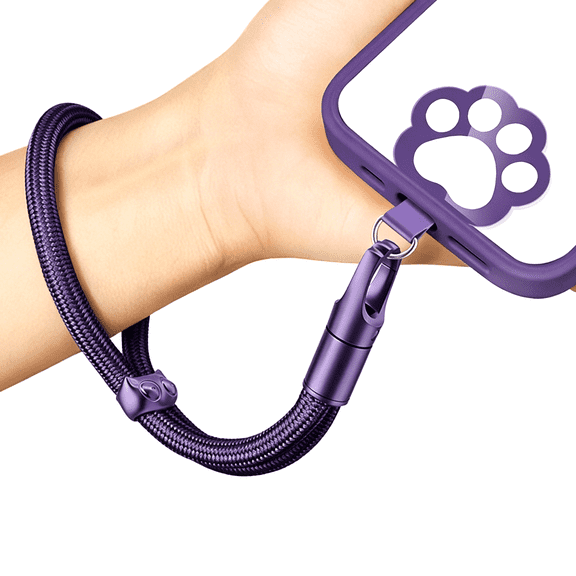 Phone Wrist Strap,Wrist Lanyard,Adjustable Cell Phone Strap Lanyard With Cute Tether Tab for Women(Purple)