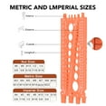 thumbnail image 3 of Nut Bolt Screw Gauge Multi Functional Inch Metric Quick Identification Nut Bolt Thread Checker Bolt and Nut Identifier Gauge for Workshop Garage, 3 of 7