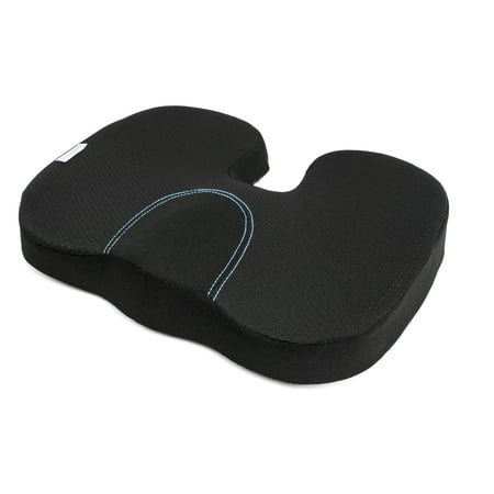 Auto Drive 1Piece Car, Tractor & wheelchair Seat Cushion Natural Latex Black Universal Fit, 19CU29