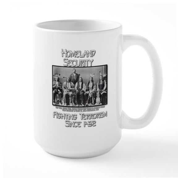 CafePress - Homeland Security Large Mug - 15 oz Ceramic Large White Novelty Mug