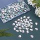 thumbnail image 5 of 250 gemas acrílicas de diamantes de imitación en forma de lágrima de 18 x 13 mm con contenedor, adornos de joyas de color AB, cristales, joyas acrílicas con parte trasera plana., 5 of 9