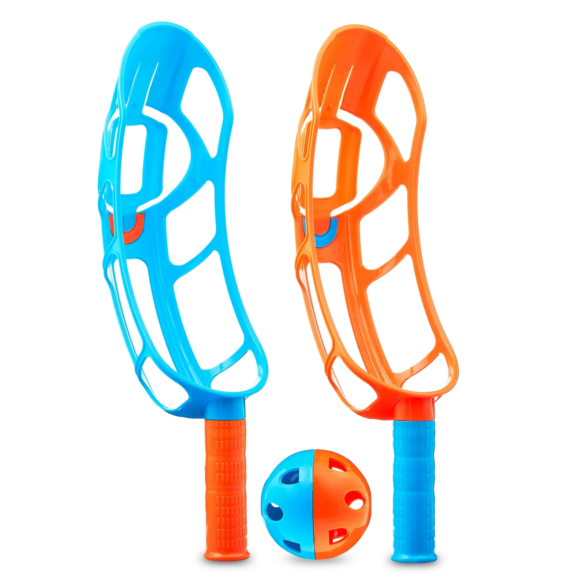 Play Day Click N Throw Ball Game Set, 2 Catchers and 1 Ball, Multicolor, Ages 3+