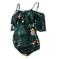 thumbnail image 2 of One-shoulder Women Swimwear Soft Breathable Belly Support Maternity Swimsuit for Summer, 2 of 7