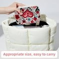 thumbnail image 6 of Valentine's Day Velvet Earring Organizer Jewelry Box with Removable Compartment - Portable Velvet Jewelry Organizer - Gift-ready Jewelry Boxes, 6 of 7