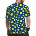 thumbnail image 4 of Lemon Slices Gym T Shirt Blue Stripes Print Harajuku T Shirts Men Streetwear Tee Shirt Bea, 4 of 5
