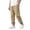 1#Khaki254, variant on Elastic Waist Jogger Pants for Tween Boy Solid Pocketed Casual Daily Tapered Trousers Outdoor Wear Long Bottoms