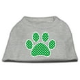 thumbnail image 3 of Pet Dog  Cat Shirt Screen Printed, "Swiss Dot Green Paw", 3 of 6