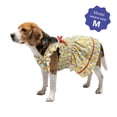 thumbnail image 2 of Oodles Yellow Floral Ruffled Retro Spring Dog Dress, Medium, 2 of 8