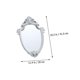 thumbnail image 2 of 1PC European Style Wall-mounted Mirror Retro Royal Court Style Mirror (Silver), 2 of 3