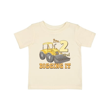 

Inktastic I m 2 and Digging It Bulldozer Gift Baby Boy or Baby Girl T-Shirt