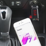 Bracketron RoadTripper Bluetooth FM Transmitter for Car, Truck, RV, Bus & Boat, Hands-Free Calling with Noise-Canceling Mic, Dual USB Charger (5V/2.1A), LED FM Display, Wireless Music Streaming