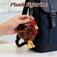 thumbnail image 5 of Cute Chicken Plush, Rooster Keychain, Soft Stuffed Animal Plush Toy Keyring, Keychain Doll Pendant, Bag Charm for Backpack Purse Keys, Birthday Graduation Gift for Friends Classmates, Light Brown, 5 of 5
