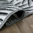 thumbnail image 5 of World Rug Gallery Floral Tropical Reversible Recycled Plastic Outdoor Rugs - BLACK 7'10"x10', 5 of 8
