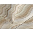 thumbnail image 4 of Ambesonne Tan Quilted Bedspread Set 3 Pcs, Wavy Lines Vertical Swirl, Queen Size, Pale Brown Tan White, 4 of 5