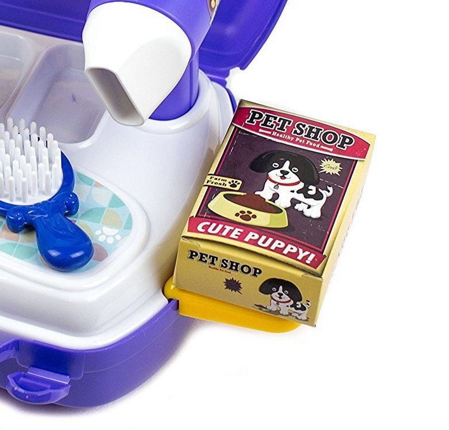 Puppy Pals Portable Puppy Dog Carrier Play Set - Purple
