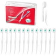 thumbnail image 1 of KUGUAN Disposable Mini Toothbrush Travel Toothbrushes with Toothpaste Portable for Portable for Work or Travel Mint (Peppermint, 20), 1 of 6