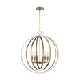 thumbnail image 2 of 60/7058 Nuvo Lighting Pendleton-6 Light Pendant in Glam Style-22 Inches Wide by 24.38 Inches High-Burnished Brass Finish    -Traditional Installation, 2 of 4