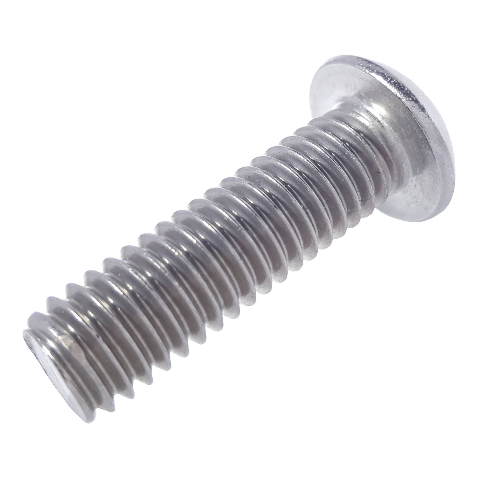 Fastenere Button Head Socket Cap Screws - M3-0.50 x 10MM (2500-pack) Stainless Steel 18-8, Full Thread, Plain Finish, Flat Point, ISO 7380 Metric Screw Set, Easy to Install w/ Allen Hex Socket Drive