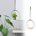 thumbnail image 4 of Plant Hanger with Wood Base, Hanging Plant Holder for Indoor Plants, Modern Plant Hangers, Flower Pot Holder for Indoor Outdoor Wall Ceiling Window Boho Home Décor(Planter/Plants Not Included), 4 of 7