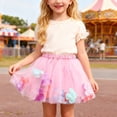 thumbnail image 2 of Girls Party Dress Kids Festive Petal Skirt With Net Overlay Performances Celebrations Clothes, 2 of 5