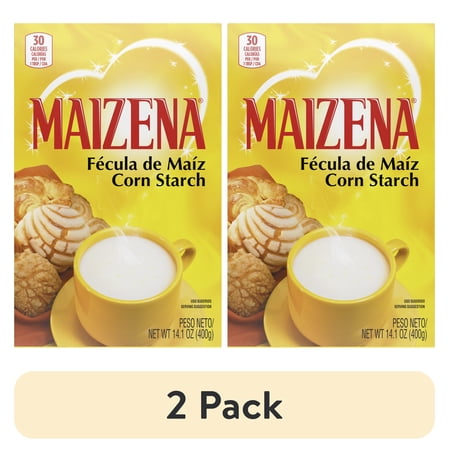 (2 pack) Maizena Unflavored Corn Starch Powder, 14.1 oz Regular Box