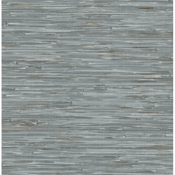 NuWallpaper Grassweave Blue Peel and Stick Wallpaper